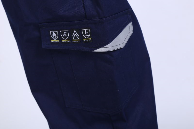 2 Side Pockets 280gsm Anti Static Workwear Fire Retardant Overall For Mining