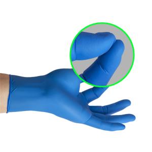 China Medical Grade Disposable Protective Gloves / Nitrile Disposable Glove Customized factory