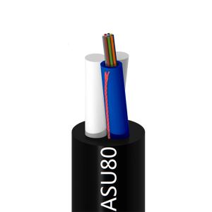 China ASU80 12FO G652D Aerial Optic Cable LSZH With Brazil ANATEL factory