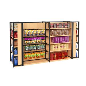China Cold Rolled Steel Customized Supermarket Display Shelving Racks factory