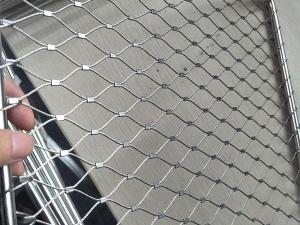 China Transparent SS Rope Mesh 304 304L 316 316L Steel Cable Mesh For Balustrades factory
