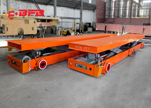 Battery Operated Lift Table Transfer Trolley 15tons