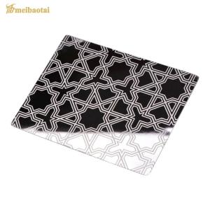 China PVD Color Coated Mirror Polish Stainless Steel Etching Sheet 1.0mm Thickness factory