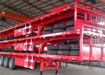3Axle 40ft Flatbed Truck Trailer 4000kg Flatbed Semi Trailer