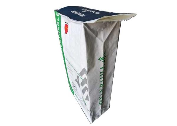 25kg 30kg 50kg Multilayer Kraft Paper Bags Valve Type For Tile Adhesive Wall