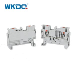 China 4mm2 Cable Din Rial Push In Terminal Block Anti Inflaming 24 AWG factory