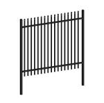 Customized Black Zinc Steel Metal Garrison Fence Panels Maintenance Free