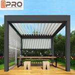 Electric Patio Folding Louver Roof Modern Aluminum Pergola