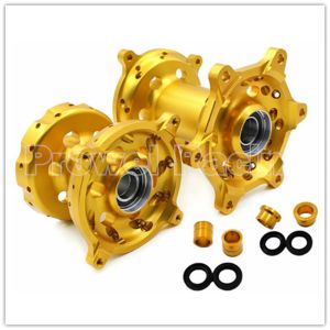 Motorcycle CNC Front Rear Wheels Hubs Kits in Silver for RMZ 250 07-18 RMZ 450