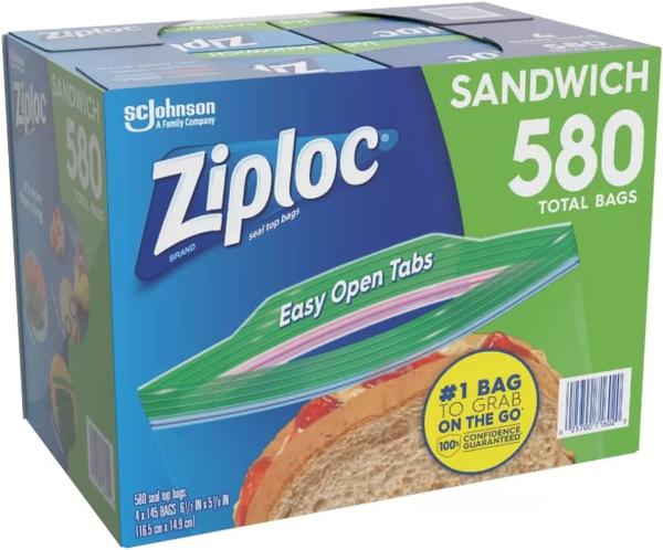 PP Plastic Type Reusable Plastic Sandwich Bag 580 347 166 152 14 for Food