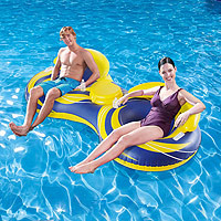 Inflatable Cooler Tube The two-person design