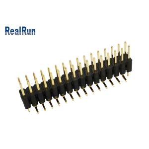 PA6T GF Pin Header Connector LCP PBT Dual Row H5.0 Vertical SMT For LCM LED