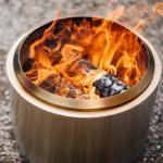 Stainless Steel Wood Burning Stove for Outdoor Camping and Hiking in Modern