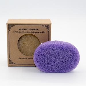 China Pure Natural Freeze Oven Dry Konjac Face Sponge Reduces Skin Blemishes factory