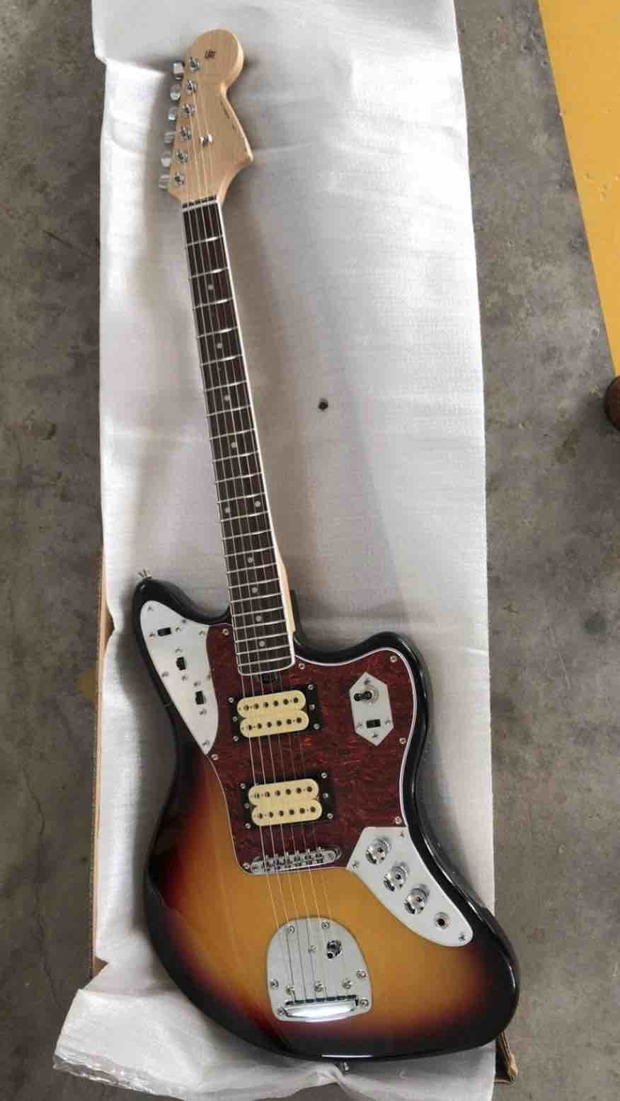 New China Guitar New Jaguar Model electric Guitar In Sunburst