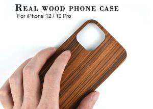 China iPhone 12 Protective Dirt Resistant Real Wood Phone Case factory