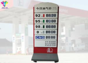 China Segment Led Gas Price Sign , IP65 Promotion Electronic Gas Price Signs factory