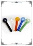Curved Pyrex Glass Oil Burner Glass Bong Water Pipes Hand Blown