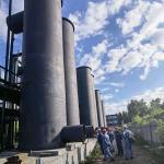 Large SLEP Activated Carbon Kiln Customized Vertical Activating Furnace