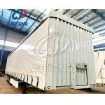 14000mm Curtain Trailer for Russia Market Steel Main Beam 500mm Hight Europe