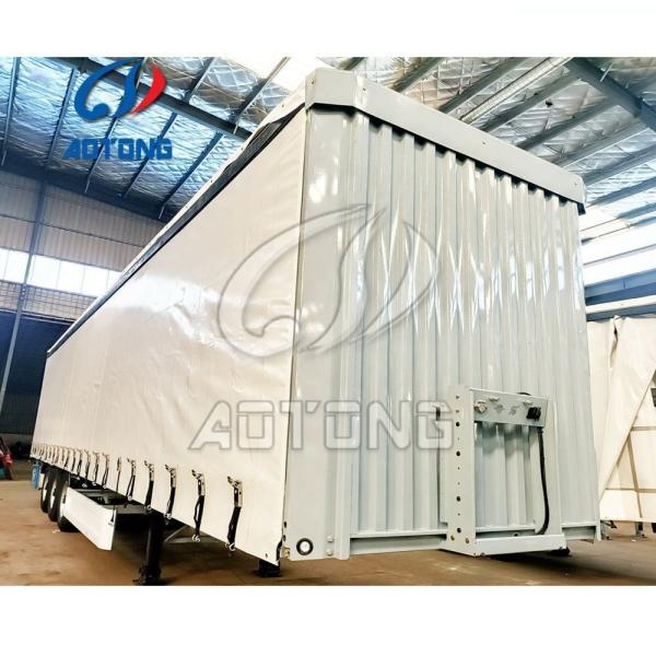 14000mm Curtain Trailer for Russia Market Steel Main Beam 500mm Hight Europe