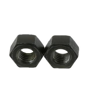 China DIN934 High Strength Grade 8 Hex Nuts Alloy Steel Black Oxide Hexagon Head Nuts on sale