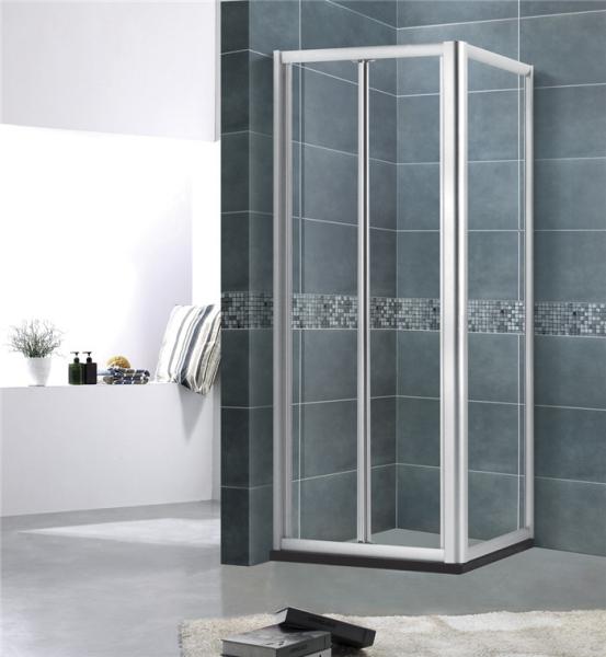 More Entrance Space Aluminum Alloy Shower Screen Square 5MM Framed Bright /