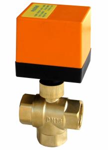 China Professional Multiport Electric Ball Valve 50Hz No Leakage With Brass Material factory