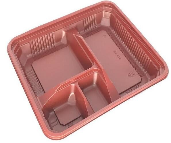 2 compartments clamshell, rectangular eco friendly real manufacturer, pp plastic