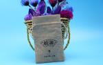 Small Jute Drawstring Bag For Jewelry / Gift Package 10 X 15cm Dimension