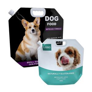 China Dog Cat Food Packaging Containers With Handle Color Printed Spout Pouch Packaging factory