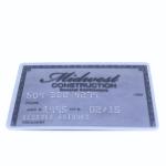 Preprinted Golden Plastic PVC Card Hot Stamp Foil Metallic Silver Printing OEM