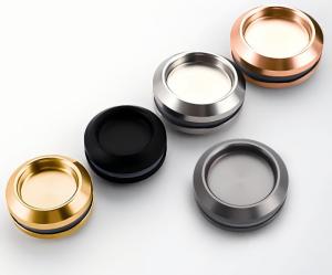 China Hidden Non Punching Shower Door Pull Stainless Steel Round Easy Replacement factory