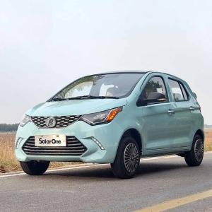 China High Speed RHD LHD Electric Solar Car Solar 1 Assembly Plant 4 Seats 5 Doors factory