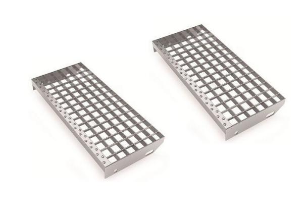 Easy Maintenance Stainless Steel Floor Grilles , Stable Metal Driveway Drainage