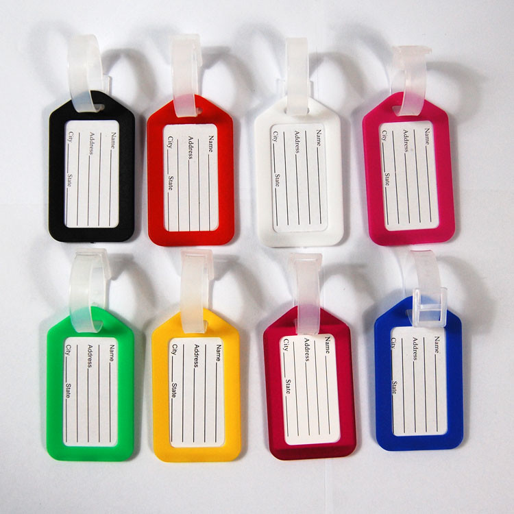 Multi-colored Custom Logo Low Price Plastic Luggage Tag For Wholesale