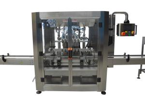 China Linear Type Bottle Cleaner Alcohol Filling Capping Labeling Machine factory