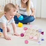 Non-Toxic Bendable Unisex Silicone Teething Toy bricks- Safe Durable For Kids