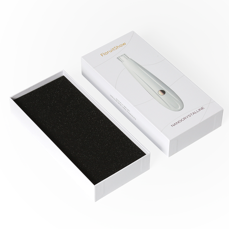 Custom Paper Beauty Instrument Packaging Box with Form Insert on Grey Board