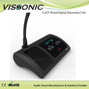 China Portable Vissonic Conference Microphone Cat5 Wired Digital Discussion Delegate Unit factory