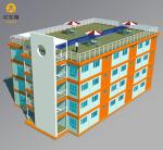 Commercial LGS Portal Frame Steel Structure Buildings For Optimal Visibility