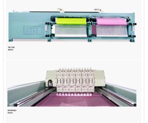 China 24 Needles Quilting Embroidery Machine , Straight Line Computer Quilting Machine factory