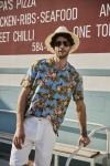 52% Linen Summer Button Up Shirts Mens Short Sleeve Hawaiian Casual Floral