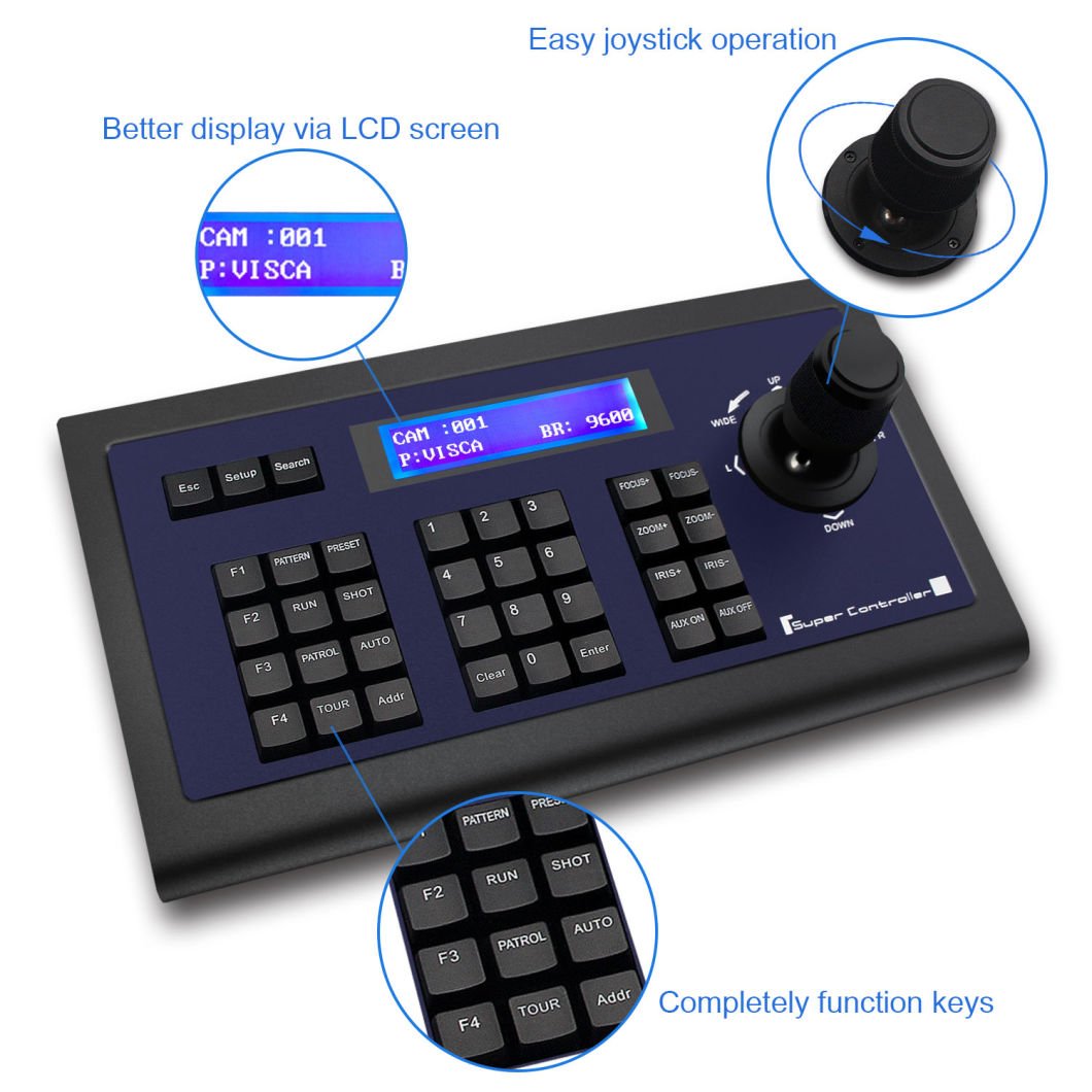 Keyboard Joystick Camera PTZ Controller