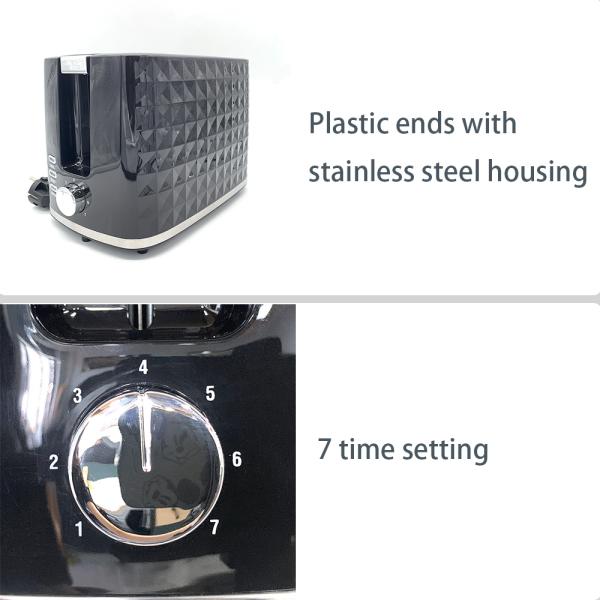 Electric Removable Crumb Tray 2 Slice Plastic Control Sandwich Maker Toaster Sandwich Bread Ovens Toaster