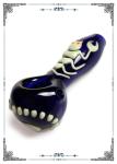 Night - Luminous Scorpion Glass Spoon Hand Pipe Smoking Tobacco 4 Inches
