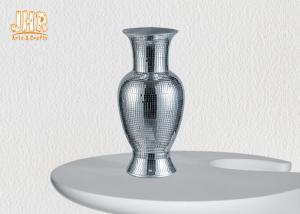 China Classic Mirror Mosaic Fiberglass Planters Table Vases For Home Hotel Wedding factory