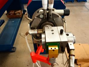 China 180kg Capacity Cable Extruder With Outlet Wire Range 2-25mm Central Height 1000mm factory