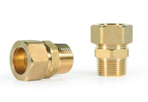 China 1/2&quot; Comp X 3/4&quot; NPT Compression Union Fitting , OEM Brass Compression Union factory