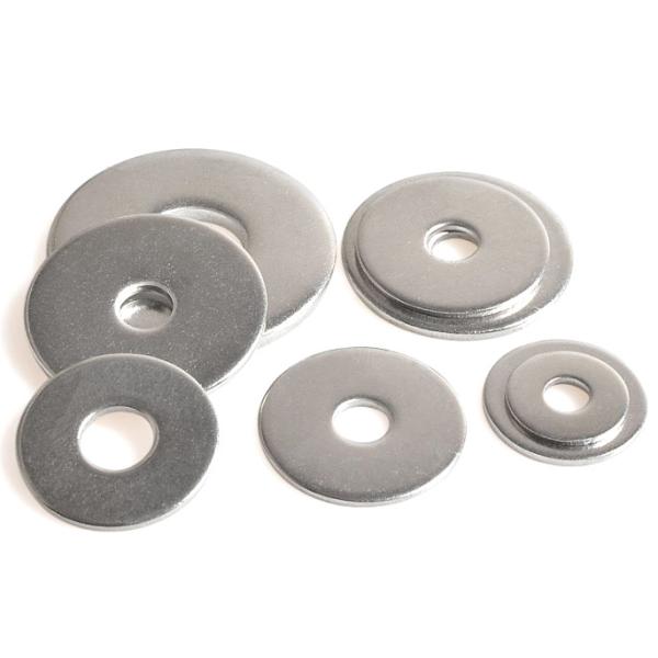 China Multipurpose Round Flat Washers , Large Diameter Steel Washers M3-M36 factory